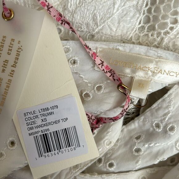 NWT LoveShackFancy Omi Handkerchief Top & Eliza Skirt Rare Embroidered Set sz XS - Picture 12 of 16